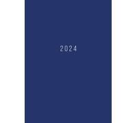 2024: Weekly Planner With Hourly Schedule | Vertical Layout Time Slots 5 AM - 11 PM | Week-To-View A4 Dated Agenda | Appointment Scheduling Calendar ... Week On 2 Pages Organizer Book | Simple Blue