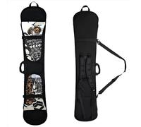 2024 winter snowboard cover Snowboard accessories bag Snowboard cover with diagonal straddle shoulder transport strap Adjustable snowboard cover for single and double skis (Shoulders, 160*38CM)