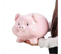 2025 11' Large Piggy Bank for Adults Must Break to Open,Ceramic Coin Bank, & Money Box-hcx3