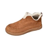 2025 2024 Winter Foreign Trade Women's Warm Shoes Large Size Flat Bottom Plain with Thick Velvet for Warmth Yoga Shoes Women's Non-Slip, brown, 6 UK