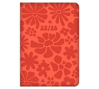 2025-2026 A5 Academic Week to View Diary - Mid Year Planner with Embossed Cover - Organiser Journal for Students & Teachers - Runs July 2025 to August 2026 (Orange)