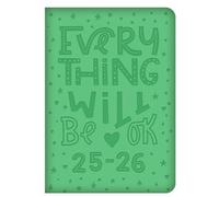 2025-2026 A5 Academic Week to View Diary - Mid Year Planner with Embossed Cover - Organiser Journal for Students & Teachers - Runs July 2025 to August 2026 (Green)