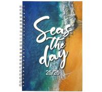 2025-2026 A5 WTV Academic Fantasy Organiser Diary - Foil Finish Week To View Planner for Business, Office, Home, Appointments (Island Vibes)