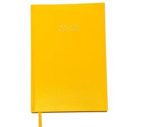 2025-2026 Academic Hardback A5 Day to Page Diary Appointment School teacher, Planner Year Organizer Lined Dairies Ribbon Marker (Yellow)