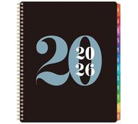 2025-2026 Appointment Book/Planner - Weekly Appointment Book 2025-2026, Jul.2025 - Jun.2026, Daily Hourly Planner, 30 Minute Interval, 9"x11", Colorful Tabs, Matte PP cover - Black