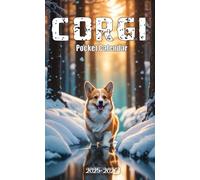 2025-2026 Corgi Pocket Calendar: 2 Years Small Monthly Planner For Purse