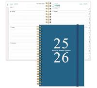 2025-2026 Diary - Planner 2025-2026 from July 2025 - June 2026, Weekly & Monthly Planner & Journal to Track Goals, 14.8 x 21cm, Blue