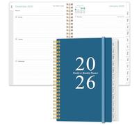 2025-2026 Diary - Planner 2025-2026 from July 2025 - June 2026, Weekly & Monthly Planner & Journal to Track Goals, 14.8 x 21cm, Blue
