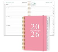 2025-2026 Diary - Planner 2025-2026 from July 2025 - June 2026, Weekly & Monthly Planner & Journal to Track Goals, 14.8 x 21cm, Pink