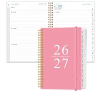 2025-2026 Diary - Planner 2025-2026 from July 2025 - June 2026, Weekly & Monthly Planner & Journal to Track Goals, 14.8 x 21cm, Pink