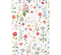 2025-2026 Eccolo 18 Month Bound Planner, Monthly & Weekly Pages (5.25 x 7.75" - July 2025 to Dec 2026 - Watercolor Flowers)