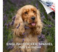 2025 2026 English Cocker Spaniel Calendar - Dog Breed Monthly Wall Calendar - 12" x 24" Open - Thick No-Bleed Paper - Giftable - Academic Teacher's Planner Calendar Organizing & Planning - Made in USA