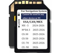 2025 2026 Latest Navigation Memory Card GPS Map KR9D66EZ1B,Fit for Maz*da 3，Cx-30,Cx50,CX50 Hybrid,CX70 (2025 2026),MX-5(2024-2026) Offline Maps