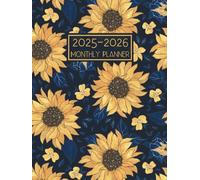 2025-2026 Monthly Planner: 2 Year Diary Month to View Calendar from January 2025 to December 2026 || 24 Months Appointment Book with Holidays & Inspirational Quotes || Sunflowers Cover - UK Edition