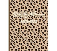 2025-2026 Monthly Planner with Holidays, Motivational Quotes, Habit Tracker, To-do Lists and Pages for Notes: Two Year Agenda 2025 - 2026 Calendar | ... 25-25 | Leopard Print | Size: 8.5 x 11 inches