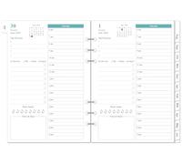 2025-2026 Planner Refills for A5 Binder - One Page Per Day Daily & Monthly Planner, July 2025-June 2026, Prioritized, To-Do List, Notes, Appointment Schedule, 6-Hole Punched, 5.8" x 8.3"