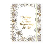 2025-2026 Planner-Weekly and Monthly Academic Year Planner Calendar,July 2025-June 2026,Double Coil Binding Hardcover Organizer with Flexible Cover+Pocket+Monthly Tabs,for Study and Office