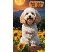 2025-2026 Pocket Calendar: 2-Years Small Monthly Planner, Size 4*6.5 inches | Cover Cavapoo |