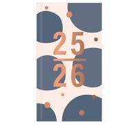 2025-2026 Slim Academic Week to View Diary - Copper Foil Accents Year Planner with Hardback Cover - Organiser for Students & Teachers - Runs July 2025 to August 2026 (Spots)