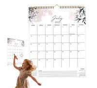 2025-2026 Wall Calendar,18-Month Hangable Calendar - Jul 2025 - Dec 2026, Large Ruled Blocks, Twin-Wire Binding, Planner for Gym School Workplace Home Family Planning Workout Scheduling