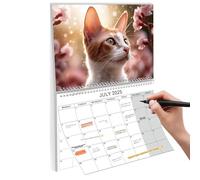 2025-2026 Wall Calendar 20 Months (Now-Dec 2026) - Cute Cat Design Planner for Home & Office - Perfect for Students, Families, and Professionals