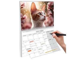 2025-2026 Wall Calendar 20 Months (Now-Dec 2026) - Cute Cat Design Planner for Home & Office - Perfect for Students, Families, and Professionals