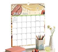 2025-2026 Wall Calendar - Monthly Planner | Large Lined Blocks, Double Wire Binding, July 2025 - December 2026, Wall Planner for Home, Work, School and