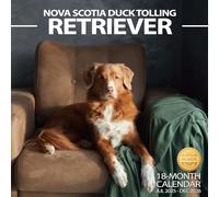2025-2026 Wall Calendar Nova Scotia Duck Tolling Retriever Planner Calendar, Hangable Monthly Dogs Wall Calendar with Large Blocks for Organizing & Planning, Academic Schedule, Home, Office & family