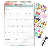 2025-2026 Wall Calendar Planner 12x17 Spiral Bound Magnetic Fridge Calendar