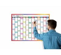 2025 2026 Wall Planner A1 Mid Year Academic Calendar Annual Study Chart Large Yearly Planner Aug to Aug Full Academic Year Planning Organizer School Office Work Poster 59.4x84.1cm(Folded)(1Pc)