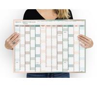 2025 2026 Wall Planner A2 Mid Year Academic Calendar Annual Study Chart Large Yearly Planner Aug to Aug Full Academic Year Planning Organizer School Office Work Poster 42 x 59.4 cm(Folded)(1Pc)
