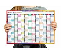 2025 2026 Wall Planner A2 Mid Year Academic Calendar Annual Study Chart Large Yearly Planner Aug to Aug Full Academic Year Planning Organizer School Office Work Poster 42 x 59.4 cm(Folded)(1Pc)