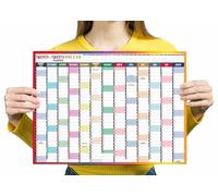 2025 2026 Wall Planner A3 Mid Year Academic Calendar Annual Study Chart Large Yearly Planner Aug to Aug Full Academic Year Planning Organizer School Office Work Poster 29.7 x 42.0 cm (Folded)(1Pc)