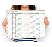 2025 2026 Wall Planner A3 Mid Year Academic Calendar Annual Study Chart Large Yearly Planner Aug to Aug Full Academic Year Planning Organizer School Office Work Poster 29.7 x 42.0 cm (Folded)(1Pc)