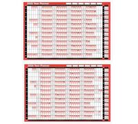 2025 & 2026 Wall Planner Double Sided A1 Holiday Planner Calendar Pen Stickers