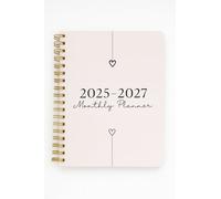 2025-2027 Monthly Planner - 3 Year Spiral Bound Calendar Organizer with Minimalist Design, Hardcover, Monthly Tabs, Notes Section, Long-Term Goal Setting - Beige Cover with Gold Coil