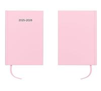 2025/26 A5 Academic Diary - Week to View | Mid-Year Planner July 2025-August 2026 | Light Pink Hardcover with Matching Ribbon Marker | Monthly & Yearly Calendars, Timetable, Exam Dates