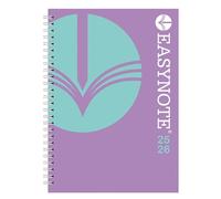 2025-26 A5 Academic Diary Week-to-View Planner Twin Wire Purple Softcover Easynote Organiser