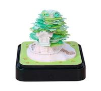 2025 3D Calendar,3D Art Calendar,3D Memo Pad Calendar 2025,3D Sakura Tree Panoramic Paper Sculpture Artsy Pads,Calendar Memo Pad with Light,Creative Desk Calendar Notes,Desktop Decoration