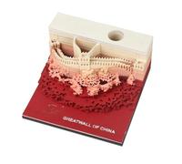 2025 3D Calendar, Time Piece Calendar, Sticky Notes Tear Away Calendar, Art Memo Pad for Home Office Decoration