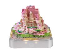 2025 3D Sticky Notes Castle Garden Carousel Christmas 3D Memo Model Gift Decorations Pad Note Sticky Birthday Y1z1