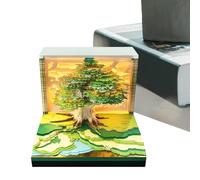 2025 - 3D Wall Mounted Art Desk | Creative Monthly Appointment Organizer, Pop Up Paper Sculpture Display, Planning Planner