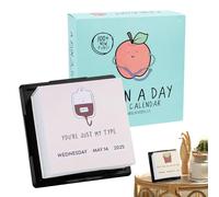 2025 A Pun A Day Desktop Calendar - 100 + Pun Joke Desktop Calendars with Tear Off Pages, 12-Month Desk Calendar Planner, Funny Calendar for Home Organisation, 4.25 x 4.25 Inches