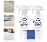 2025 Advanced Carpet Spot Treatment, Instant Powerful Stain Solution for Pet Accidents Grease Wine, Fast-Drying Formula for Carpets Furniture Sofa Shoes Clothing Car Interiors (2pcs)
