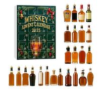 2025 Advent Calendar,24 Days Christmas Countdown with 24 Wine Bottle Beer Calendar 2D Acrylic Design Whiskey Holiday Ornaments Beer Advent Calendar 2025 Gift for Man Dad Women Wine lovers (B)