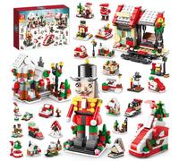 2025 Advent Calendar Christmas Building Bricks Set - Festive Christmas Countdown Toy Playset, 24 Surprise Toys for Kids, Buildable Tree & Santa Model Gift for Boys Girls (Soldiers)