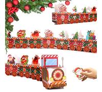 2025 Advent Calendar for Filling - 24 Beautiful Red Train Empty Boxes: DIY Advent Calendar DIY Crafts, Christmas Calendar for Filling, Fillable Advent Calendar Houses Set Children Adults