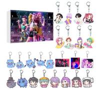 2025 Advent Calendar for Kids Christmas Countdown Demons Hunters Keychains Pendants Decorations 24 Days Xmas Countdown Gifts Halloween Christmas Decorations Advent Calendar Kids Teens Ornaments