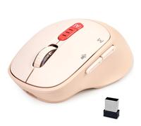 2025 AI Mouse, Bluetooth Wireless Mouse with Voice Input Search, Voice and Word Translation, Form Document Output, Code Generation, AI Writing, AI Drawing, Rechargeable, for Windows, macOS(Pink)