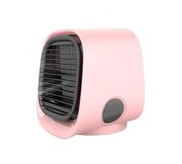 2025 AiraBreeze Air Cooler with LED Nightlight, Small Vital Breeze Portable AC, Portable Airbreeze Fan Humidifier & Scent Dispenser, Office and Camping (Pink)